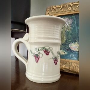 Vintage Studio Art Handcrafted Pottery 12oz Coffee Tea Mug 5”T Signed by Artist